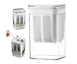 Filador de queso de bpa sin queso de yogurt 1100 ml con un fabricante de leche de tuerca de jugo de malla y tapa de tapa para fabricar leche griega de soya griega de yogurt, colador de yogurt griego,
