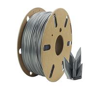 Filamentive PLA - Silver/Plata - 1.75mm Filamento de impresión 3D, Material Reciclado + Bobina de cartón 100% reciclable - Habilitación de la impresión 3D sostenible (1KG)