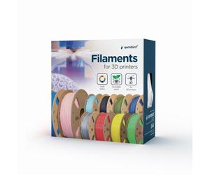 Filamento 3D Gembird 3DP-ABS1.75-01-S ABS Plata 1,75mm 1,4kg Compatibilidad Universal