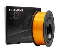 Filamento 3d pla silk - diametro 1.75mm - bobina 1kg - color naranja