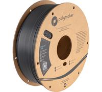 Filamento ABS Polymaker de 1,75 mm, color gris oscuro, para impresora 3D, resistente al calor, 1 kg - PolyLite, color gris oscuro, ABS, 1,75 mm,