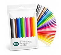 Filamento de 32 colores 3D para bolígrafo 3Doodler Start Pen, 160 unidades | Accesorios de lápiz 3D, cada color 15,2 cm x 5 piezas en total 160 piezas