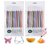 Filamento de bolígrafo 3D, 220 unidades 3D Doodler Pen PCL recargas 2,5 mm, 22 colores 3D plumas recargas para niños, accesorios de bolígrafo 3D, juego de materiales para accesorios de pluma 3Doodlers