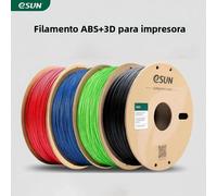 Filamento de impresión 3D ESUN ABS Plus de 2 kg, 1 kg/rollo, 1,75 mm, baja contracción, alta resistencia, alta tenacidad y resistencia al calor, material de impresión 3D para la mayoría de las Blue
