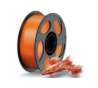 Filamento De Impresora 3D Compatible Con ANYCUBIC PETG, 1,75 Mm +/-0,02 Mm | Consumibles Duraderos For Impresoras Compatibles Con Kobra 3 Combo S1C(1KG T-Orange)