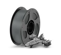 Filamento De Impresora 3D Compatible Con ANYCUBIC PETG, 1,75 Mm +/-0,02 Mm | Consumibles Duraderos For Impresoras Compatibles Con Kobra 3 Combo S1C(1KG Texture Grey)