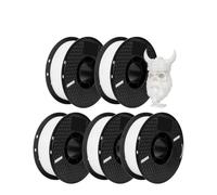 Filamento De Impresora 3D Compatible Con KP3S Pro S1 5KG PETG De 1,75 Mm | Consumibles De Impresión 3D PETG, Baja Contracción, Alimentación Estable For Impresión 3D(White)
