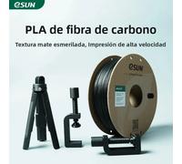 Filamento de impresora 3D eSUN de fibra de carbono PLA, 1,75mm, 1KG/rollo, textura esmerilada, enrollado cuidadosamente para filamentos de impresión 3D FDM, envío rápido Red