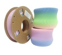 Filamento de Impresora 3D PLA Mate , 1.75mm - , Rosa, Verde, Azul | Calidad, Acabado | Cambio de Color Fácil | Compatible con la Mayoría de Impresoras | Carrete de 250g