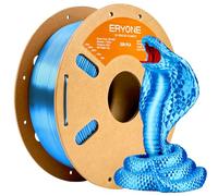 Filamento de PLA seda de ERYONE para impresora 3D, 1,75 mm, tolerancia: ± 0,03 mm, 1 kg (2,2 libras) / carrete, Azul