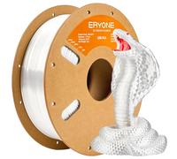 Filamento de PLA seda de ERYONE para impresora 3D, 1,75 mm, tolerancia: ± 0,03 mm, 1 kg (2,2 libras) / carrete, Blanco