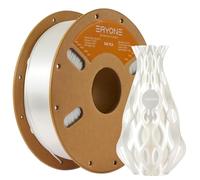 Filamento de PLA seda de ERYONE para impresora 3D, 1,75 mm, tolerancia: ± 0,03 mm, 1 kg (2,2 libras) / carrete, Blanco