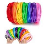 Filamento de Pluma 3D, Filamento para Bolígrafo 3D, 3D Pluma Filament, 3D Pen Refills, Consumibles de Impresión 3D Filamentos Lapiz 3D Diámetro 1,75mm, 10 colores (color aleatorio) longitud total 50M