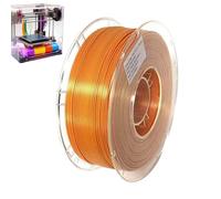 Filamento de seda para impresora 3D - 1 kg bobina de doble color | Filamento PLA bicolor de 1,75 mm | Material brillante que cambia de color para impresora | Impresión suave y alta resistencia