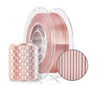 Filamento de seda PLA Magic Silk 3D rosa de 1,75 mm para impresora 3D, materiales de impresión, ligero, brillante, biodegradable, PLA 3D, material de impresión 3D, bobina glamour de 0,3 kg