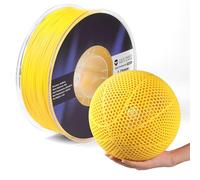 Filamento flexible SainSmart PEBA de alto rebote de 90 A, 1 kg, Super TPU con un 78% de rebote, un 20% más ligero y una impresión dos veces más rápida, resistencia a base de nailon, 1,75 mm, amarilla