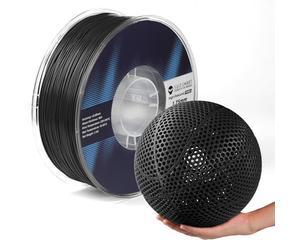 Filamento flexible SainSmart PEBA de alto rebote de 90 A, 1 kg, Super TPU con un 78% de rebote, un 20% más ligero y una impresión dos veces más rápida, resistencia a base de nailon, 1,75 mm, negro