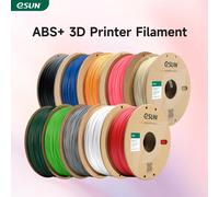 Filamento para Impresora 3D ESUN, 1.75mm, 1KG, ABS+, Filamento de Plástico para Impresión 3D, Bobina de 2.2 LBS, Material de Impresión 3D para Impresora 3D Silver
