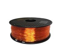 Filamento para impresora 3D, Filamento de impresión 3D TPU Flexible 1,75mm, sin burbujas, sublimación no tóxica, Material plástico for impresora, filamento 0,5 KG/0,25 KG(4A Trans-Orange 500g)