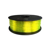 Filamento para impresora 3D, Filamento de impresión 3D TPU Flexible 1,75mm, sin burbujas, sublimación no tóxica, Material plástico for impresora, filamento 0,5 KG/0,25 KG(6B Trans-Yellow 250g)
