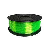 Filamento para impresora 3D, Filamento de impresión 3D TPU Flexible 1,75mm, sin burbujas, sublimación no tóxica, Material plástico for impresora, filamento 0,5 KG/0,25 KG(7B Trans-Green 250g)