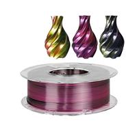 Filamento para impresora 3D, Filamento de impresora 3D tricolor, 250 g PLA 3 colores Material impresión Productos sublimación 1,75 mm Filamentos seda Magic Pla(Gold Purple Black)