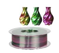 Filamento para impresora 3D, Filamento de impresora 3D tricolor, 250 g PLA 3 colores Material impresión Productos sublimación 1,75 mm Filamentos seda Magic Pla(Gold Green Purple)