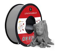 Filamento para impresora 3D PETG+, Filamento PETG+ 1.75mm, Precisión dimensional +/- 0.02mm, Carrete de 1kg de Filamento de impresión 3D para impresoras 3D,Gris