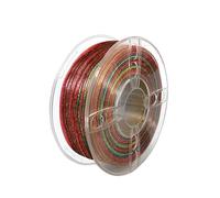 Filamento para impresora 3D PLA transparente, Filamento for impresora 3D, PLA, seda brillante multicolor, 1,75 mm, bobina de 1 kg, compatible con la mayoría de impresoras 3D FDM.(Colorful)