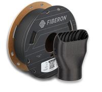 Filamento para impresora 3D Polymaker Fiberon PA6-CF20 de nailon y fibra de carbono, 1,75 mm, negro, 500 g, bobina de cart n con bordes reforzado