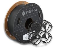 Filamento para impresora 3D Polymaker Fiberon PETG-RCF08, negro, 1,75 mm, bobina de 500 g, PETG reforzado con fibra de carbono reciclada. Ideal p