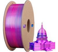 Filamento para Impresoras 3D Filamento multicolor for impresora 3D, impresión brillante de seda PLA 1,75 mm doble/tricolor, 250 g (0,55 libras) se adapta a la mayoría FDM(250gRoseRed DarkBlue)
