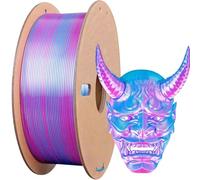 Filamento para Impresoras 3D Filamento multicolor for impresora 3D, impresión brillante de seda PLA 1,75 mm doble/tricolor, 250 g (0,55 libras) se adapta a la mayoría FDM(250gRoseRed SkyBlue)