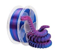 Filamento para Impresoras 3D Impresora 3D de 1kg, consumibles multicolores con brillo seda, filamento PLA doble color adecuado for todas las máquinas impresión FDM 1,75mm(Blue -Purple 003)