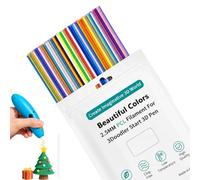 Filamento PCL 2,5 mm para Lapiz 3D, 110 Piezas 22 Colores | Recambio Filamento 3D Pen, 22 Colores, 110 Piezas, para 3Doodler Start+, Ideal para Modelos y Diseño DIY