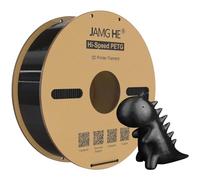 Filamento PETG de alta velocidad de 1,75 mm, JAMG HE 1 kg, filamento PETG de alta velocidad, precisión dimensional +/- 0,02 mm, 50 ~ 500 mm/s, impresión rápida para impresora 3D FDM (negro, 1 kg)