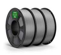 Filamento PETG Pro Gris DEEPLEE 3kg para Impresoras 3D 1,75mm con Resistencia Mejorada y Tenacidad a los Agentes Atmosféricos, Compatible con la Mayoría de Impresoras 3D FDM