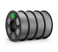 Filamento PETG Pro Gris DEEPLEE 4kg para Impresoras 3D 1,75mm con Resistencia Mejorada y Tenacidad a los Agentes Atmosféricos, Compatible con la Mayoría de Impresoras 3D FDM