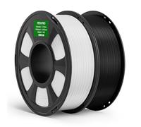 Filamento PETG Pro Negro/Blanco DEEPLEE 2kg para Impresoras 3D 1,75mm con Resistencia Mejorada y Tenacidad a los Agentes Atmosféricos, Compatible con la Mayoría de Impresoras 3D FDM