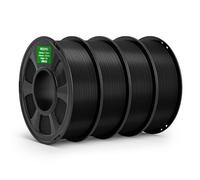 Filamento PETG Pro Negro DEEPLEE 4kg para Impresoras 3D 1,75mm con Resistencia Mejorada y Tenacidad a los Agentes Atmosféricos, Compatible con la Mayoría de Impresoras 3D FDM