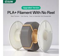 eSUN Filamento de Recambio PL 1,75 mm, Recambio PLA Plus Filamento de Impresión 3D Sin Bobina, Precisión Dimensional +/- 0.03mm, 1KG (2.2 LBS) para Impresoras 3D,Hueso Blanco