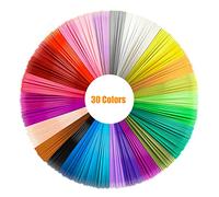 Filamento PLA 1.75 mm, 30 Colores, Filamento PLA para Pluma de 3D Pen, 16 Feet (5M por Color) Total 492 Feet Apto para Mayoría de Pluma 3D e Impresoras 3D