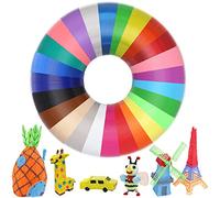 Filamento PLA 1.75 mm,Filamento de PLA para 3D Pen 1.75mm Filamento de 3D Pluma PLA Filamentos Lapiz 3D PLA 5m Filamento de Impresora 3D con 25 Colores Diferente