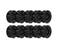 Filamento PLA/ABS/PETG De 10 Kg, 1,75 Mm, Negro, Blanco Y Gris, 10 Rollos De Plástico PLA, ABS Y PETG For Impresora 3D, Compatible con Kingroon.(PETG 10kg Black)