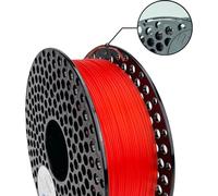 Filamento PLA AzureFilm FP171-3020T Transparente Rojo 1,75 mm Alta Resistencia