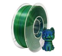 Filamento Pla bicolor - 1,75 mm sedoso brillante, material de impresora 3D, bobina de 1 kg, acabado liso, alta resistencia, fácil impresión | Filamento Pla bicolor para impresoras 3D, modelos AR