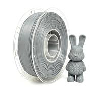 Filamento PLA de 1.75 mm, filamento de impresora 3D, precisión dimensional +/- 0.02 mm, carrete de 200 g (0.45 libras) se adapta a la mayoría de impresoras 3D FDM, color gris