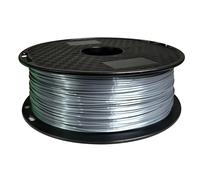 Filamento PLA de seda metálica de 1,75 mm, 1 kg, para impresora 3D y bolígrafo (plata seda)