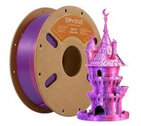 Filamento PLA ERYONE Dual Zweifarbig de 1,75 mm, filamento Drucker 3D de 1 kg +/- 0,03 mm, naranja, rojo y morado