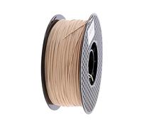 Filamento PLA for impresora 3D con apariencia de madera, 1,75 mm, 1 kg - Muestra de material for impresión 3D en colores madera clara y oscura(Light wood)
